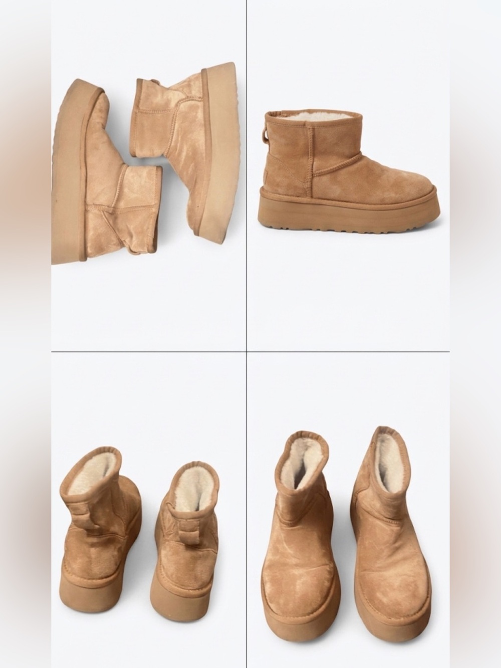 Women's Short Shearling-Lined Winter Boot - Camel